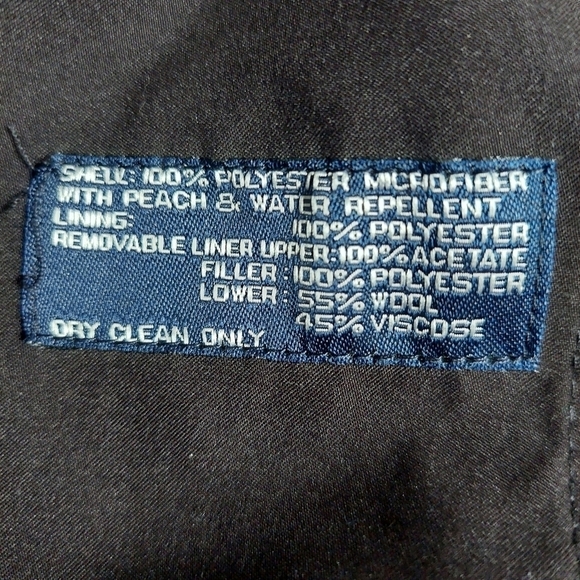 Ralph Lauren Black Trench Coat Vintage Size 44R Men Wool Liner Microfiber Soft - Picture 5 of 15